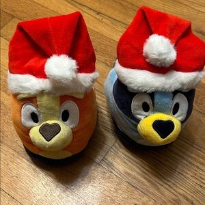 Bluey holiday slippers kids size 13/1
